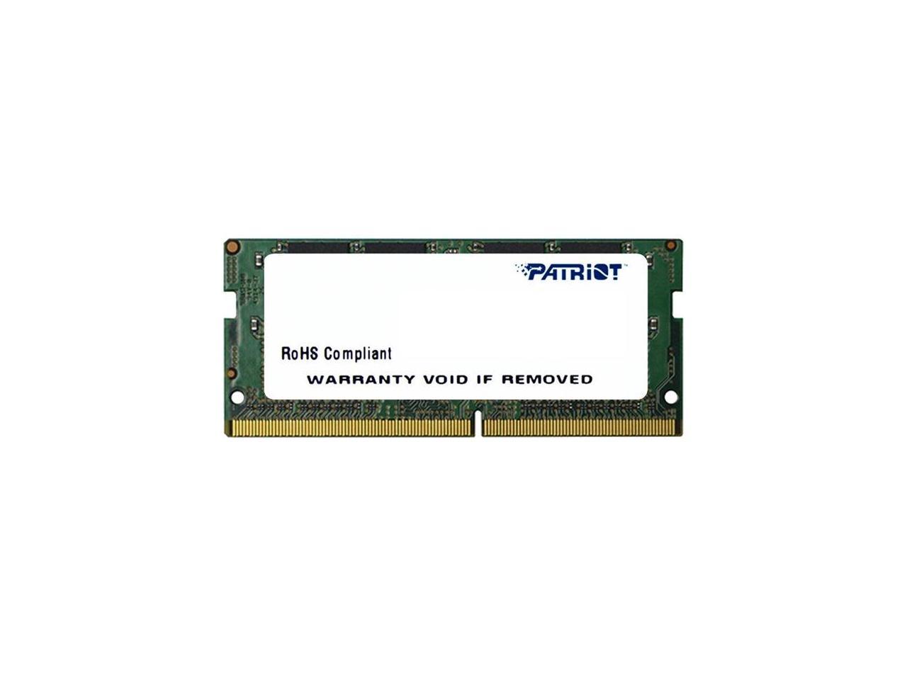 Patriot Signature Line 16GB 260-Pin DDR4 SO-DIMM DDR4 2400 (PC4 19200) Memory (Notebook Memory) Model PSD416G24002S