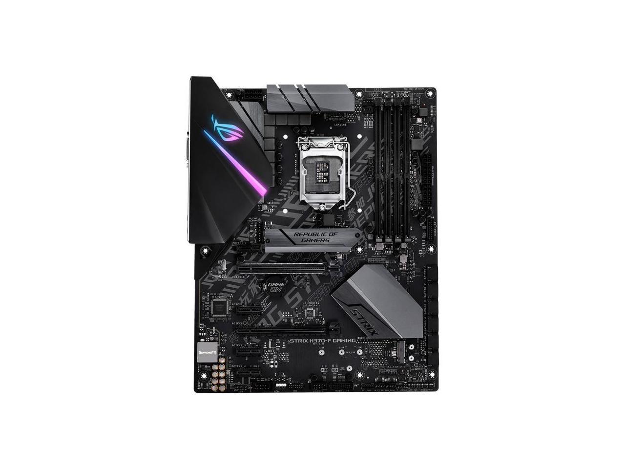 ROG Strix H370-F GAMING Desktop Motherboard - Intel Chipset - Socket H4 LGA-1151