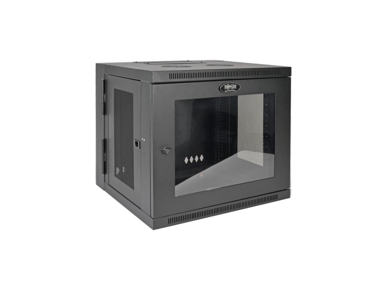 Tripp Lite 10U Wall-Mount Rack Enclosure Server Cabinet, Hinged Back, Clear Acrylic Window (SRW10USG)