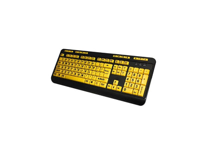 ADESSO INC. AKB-132UY 4X Print Hi Contrast Kyb