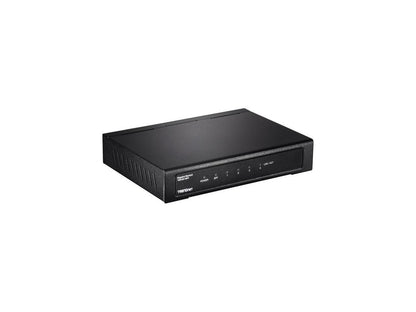TRENDnet 4-Port Gigabit Switch with SFP Slot. Limited Life Time Warranty