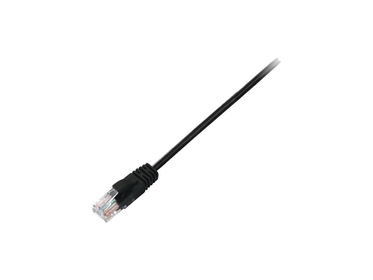 V7 CAT5E UTP Network (RJ45 m/m), Black 1ft