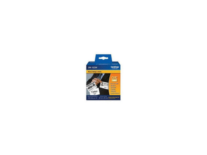 Brother DK1234 Brother Name Badge Label - 2.36" Width x 3.39" Length - Rectangle - Direct Thermal - White - Paper - 260 Label