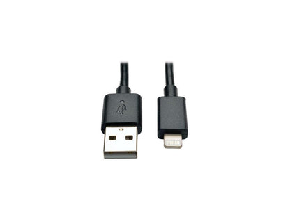Tripp Lite M100-10N-BK-10 Black MFi Certified Lightning to USB Cable Sync Charge Apple iPhone iPod iPad 10pc