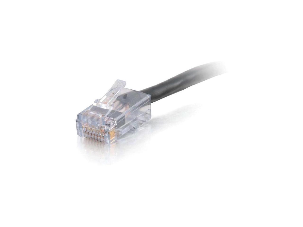 C2G 15301 50FT CAT6 550MHZ ASSEMBLED PLENUM PATCH CABLE - BLACK