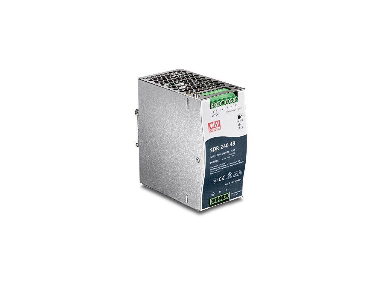 TRENDnet TI-S24048 DIN Rail 48V 240W Power Supply for TI-PG80