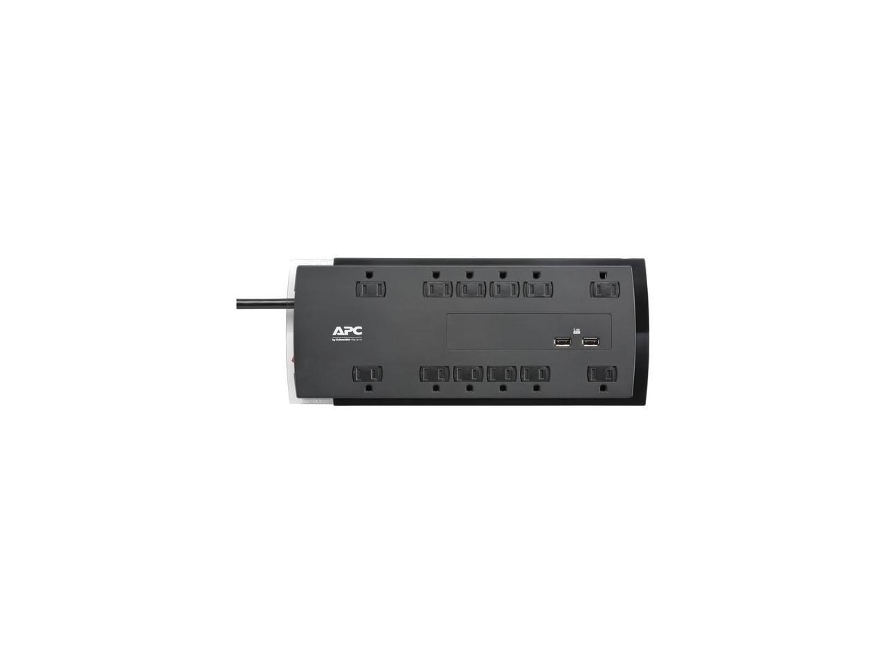 APC UP P12U2 Performance SurgeArrest 120V 12 Outlet w 2x2.4A USB Charger RTL