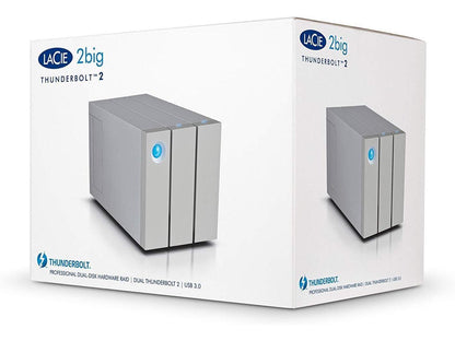LaCie 2big 8TB (2 x 4TB) 2-Bay Thunderbolt 2 RAID Array (STEY8000401)