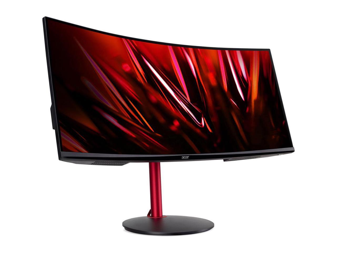 Acer Nitro XZ342CU P 34" 21:9 UWQHD 144Hz Curved VA LED LCD Gaming Monitor, Built-In Speakers, Black
