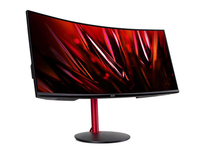 Acer Nitro XZ342CU P 34" 21:9 UWQHD 144Hz Curved VA LED LCD Gaming Monitor, Built-In Speakers, Black