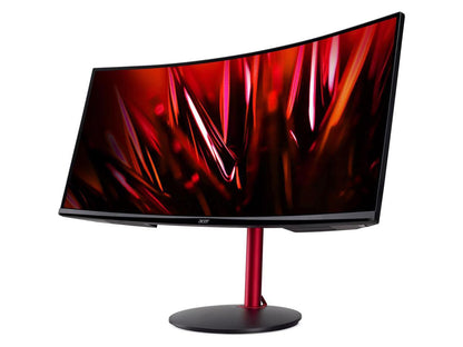 Acer Nitro XZ342CU P 34" 21:9 UWQHD 144Hz Curved VA LED LCD Gaming Monitor, Built-In Speakers, Black