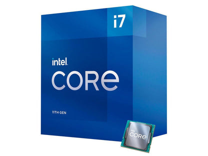 Intel Core i7-11700 - Core i7 11th Gen Rocket Lake 8-Core 2.5 GHz LGA 1200 65W Intel UHD Graphics 750 Desktop Processor - BX8070811700