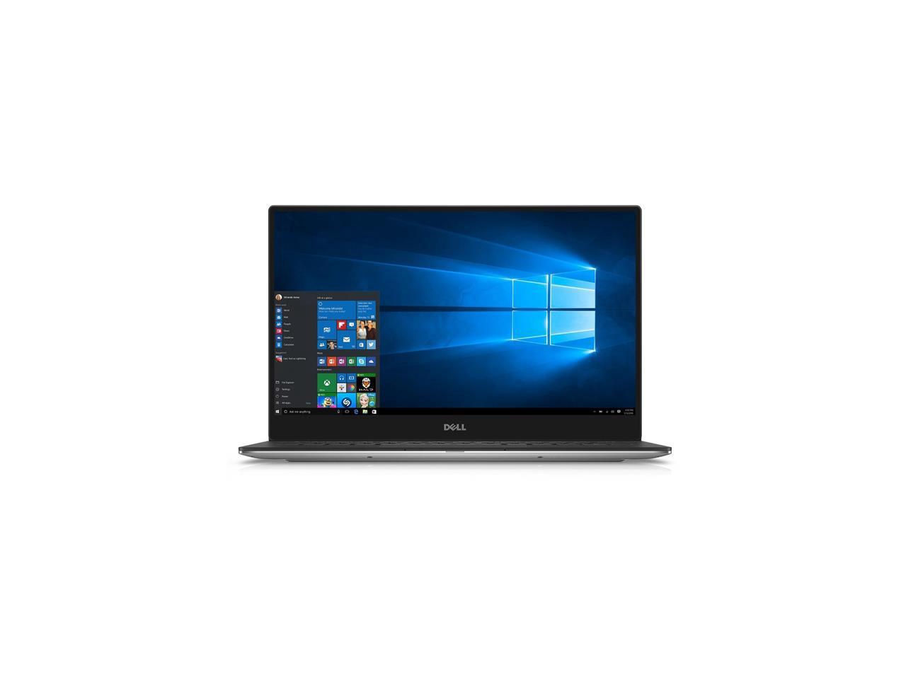 Dell XPS 13.3" Quad HD+ InfinityEdge Touch Notebook Computer, Intel Core i7-7500U 2.7GHz, 8GB RAM, 256GB SSD, Windows 10 Home, Silver