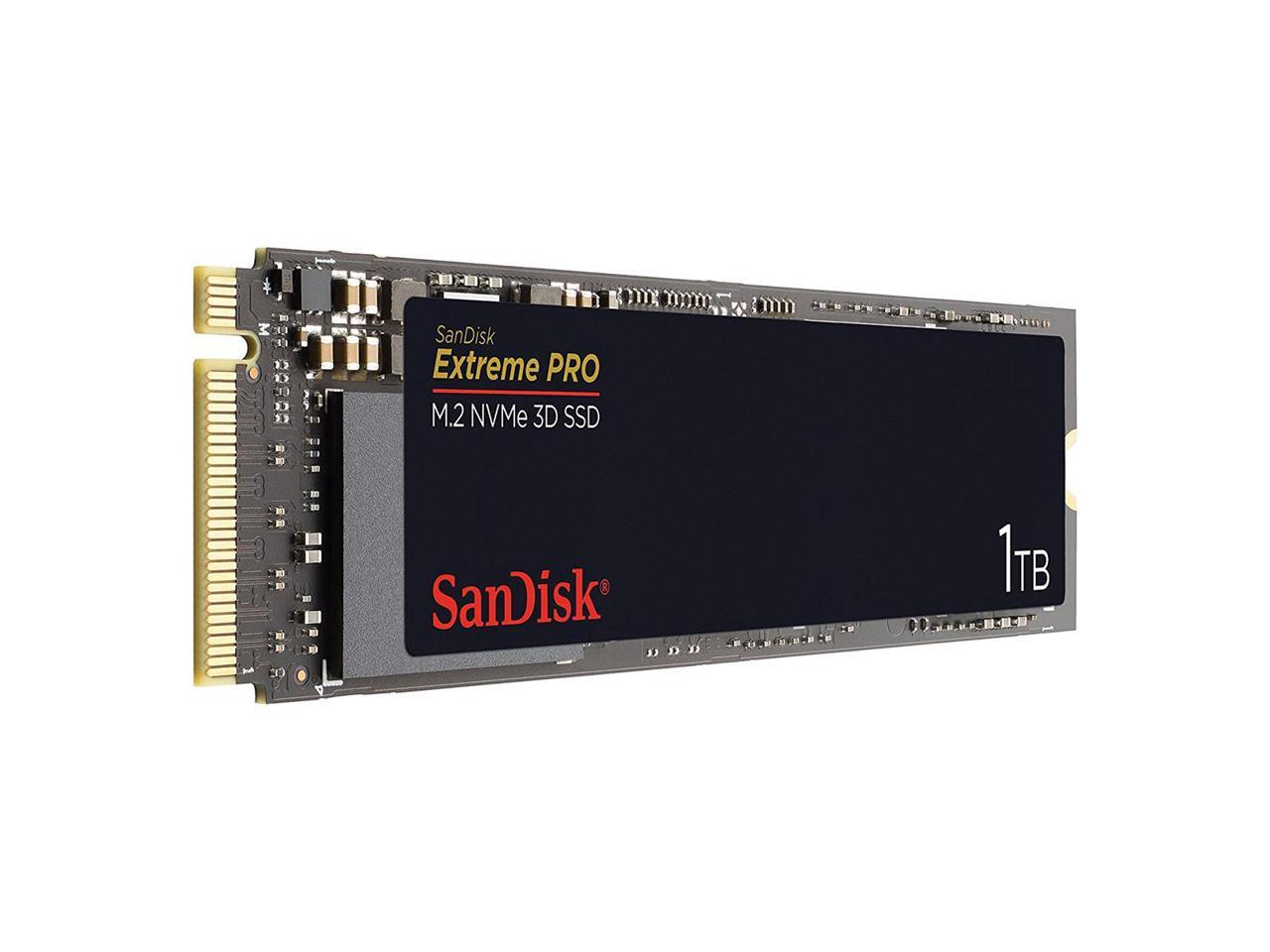 SanDisk Extreme PRO M.2 PCIe NVMe 3D 1TB Internal Solid State Drive (SDSSDXPM2-1T00-G25)