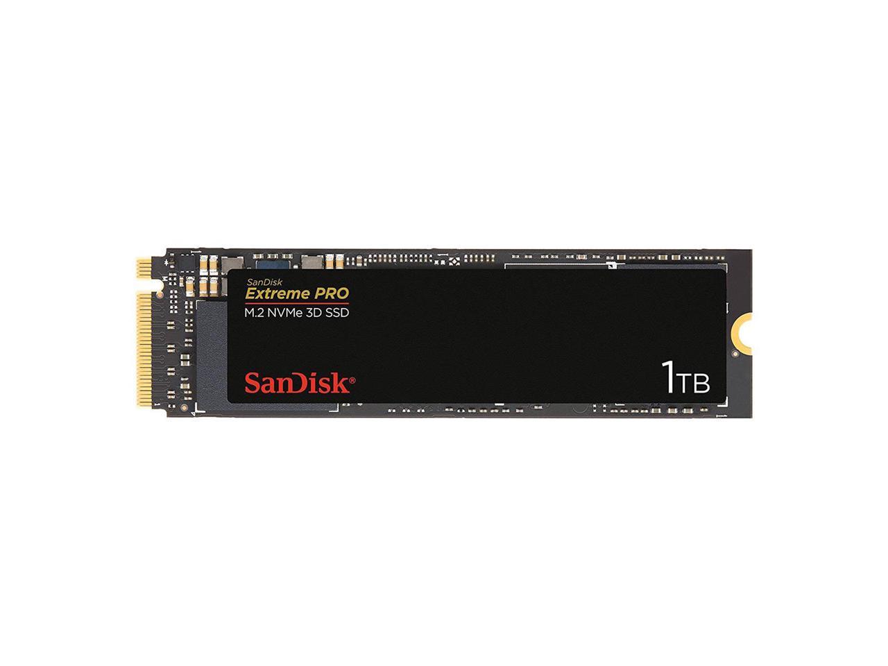SanDisk Extreme PRO M.2 PCIe NVMe 3D 1TB Internal Solid State Drive (SDSSDXPM2-1T00-G25)