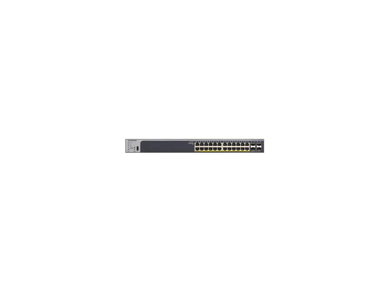 Netgear GS728TPP-200NAS 24 PORT GIGABIT POE MNGD W. 4 SFP PORTS