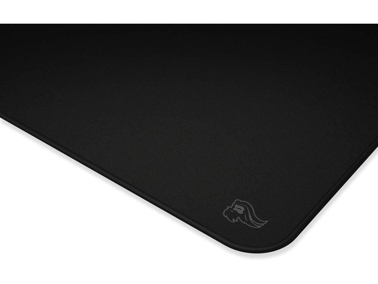 Glorious Large Gaming Mouse Mat/Pad - Stealth Edition - Stitched Edges, Black Cloth Mousepad | 11x13" (G-L-Stealth)