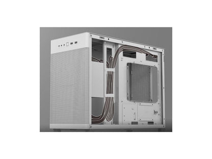 ASUS AP201 Type-C Airflow-focused Micro-ATX,Mini-ITX Computer Case, Support 360/280 Liquid Cooling White