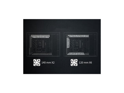 ASUS AP201 Type-C Airflow-focused Micro-ATX,Mini-ITX Computer Case, Support 360/280 Liquid Cooling - Black