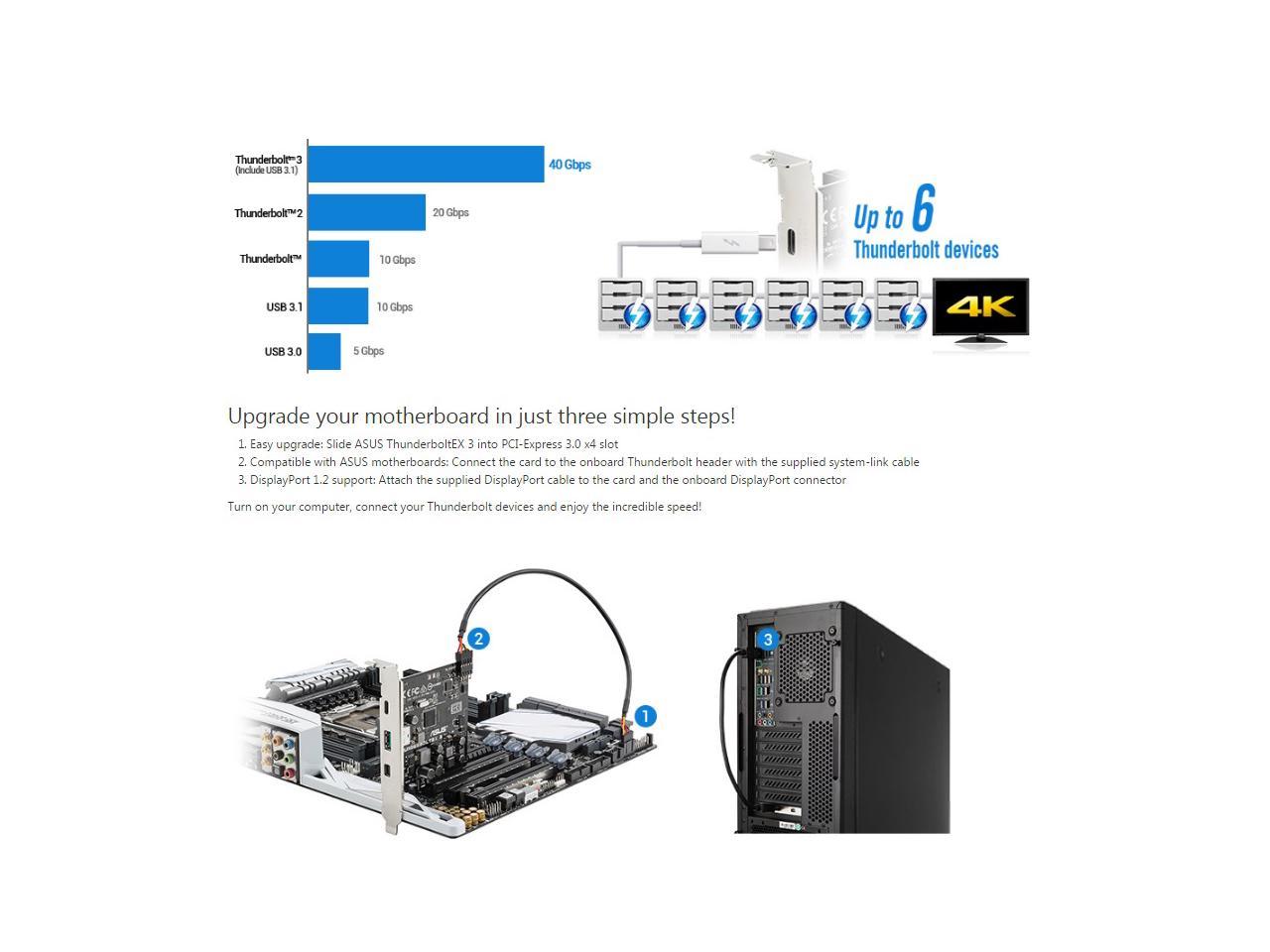 Asus Thunderboltex 3 Thunderbolt/Usb Adapter