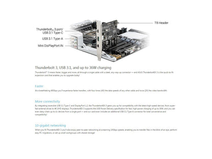 Asus Thunderboltex 3 Thunderbolt/Usb Adapter