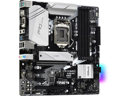 ASRock H470M PRO4 LGA 1200 Intel H470 SATA 6Gb/s Micro ATX Intel Motherboard