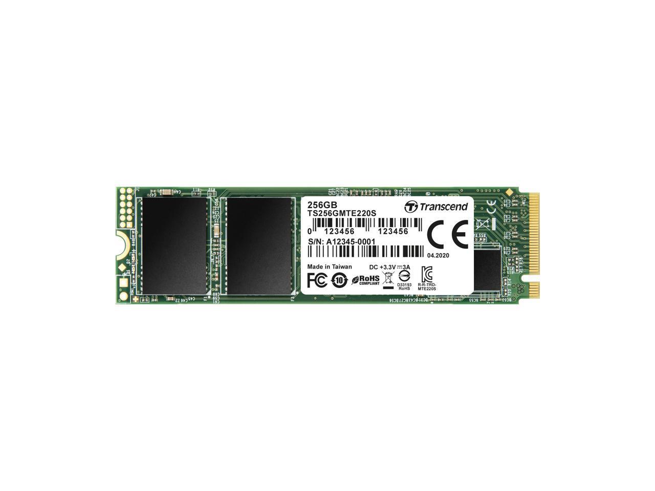 Transcend 220S 256 GB Solid State Drive - PCI Express (PCI Express 3.0 x4) - Internal - M.2 2280