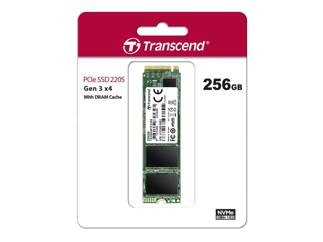 Transcend 220S 256 GB Solid State Drive - PCI Express (PCI Express 3.0 x4) - Internal - M.2 2280