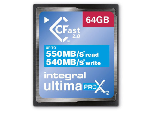 64GB Integral Ultimapro X2 CFast 2.0 3666x Memory Card