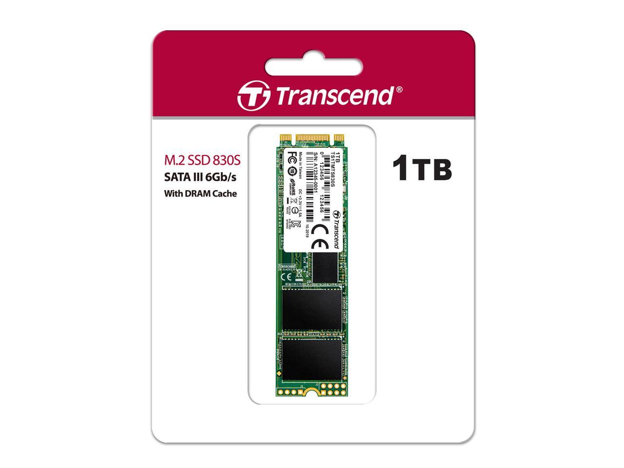 Transcend 830S 1 TB Solid State Drive - SATA (SATA/600) - Internal - M.2 2280
