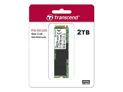 2TB Transcend NVMe PCIe Gen3x4 M.2 2280 3D TLC SSD 220S
