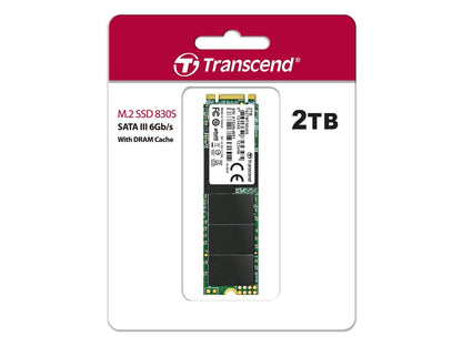 2TB Transcend M.2 2280 80mm SATA III 6Gbps 830S Solid State Drive