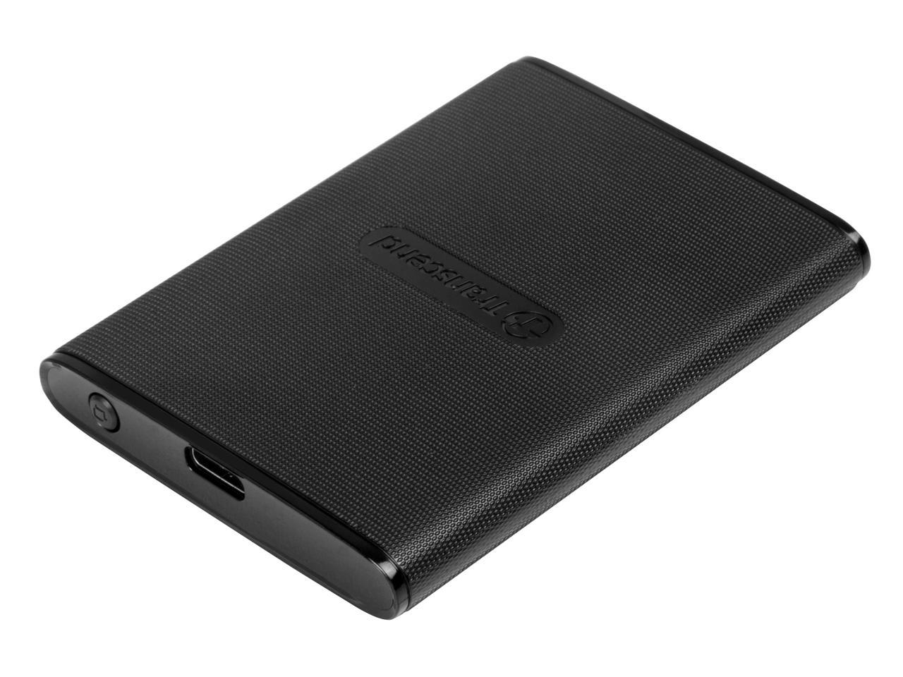 Transcend ESD230C 480 GB Solid State Drive - External - Portable - Black
