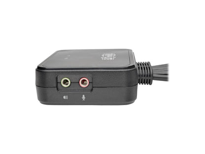 Tripp Lite 2-Port KVM Switch w/ HDMI USB Audio Cables Peripheral Sharing (B032-HUA2)