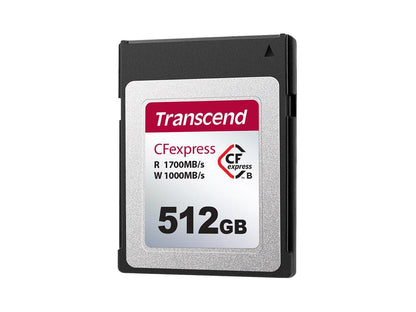 512GB Transcend CFexpress 820 Type B Memory Card 1700MB/s Read 1300MB/sec Write