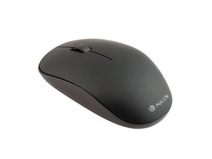 NGS 2.4GhZ Wireless Optical Mouse, Easy Alpha - Black
