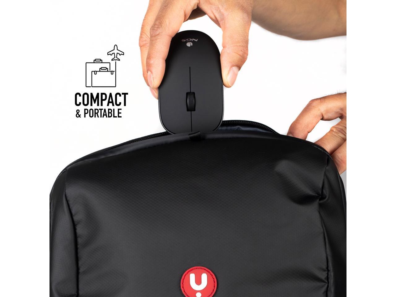 NGS 2.4GhZ Wireless Optical Mouse, Easy Alpha - Black