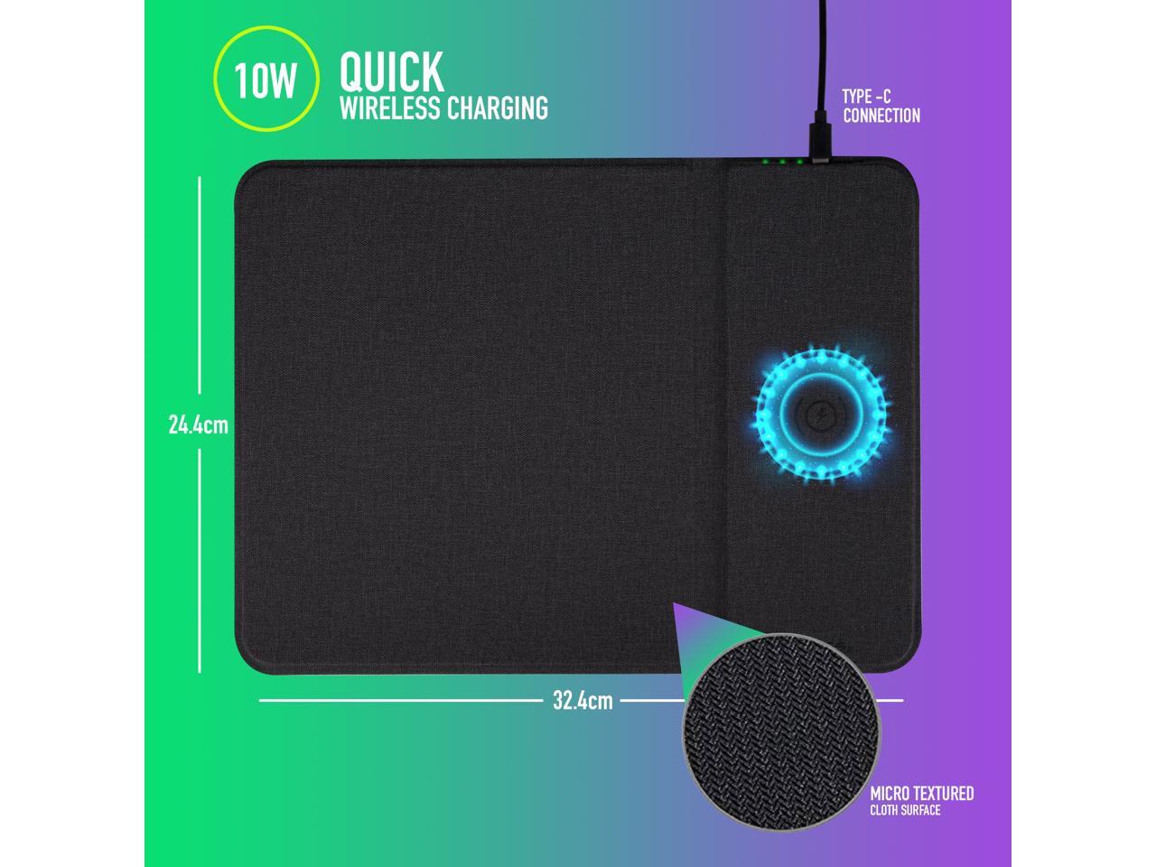 NGS Wireless Charging Mousepad for Qi-compatible Mice and Mobile Phones - Pier