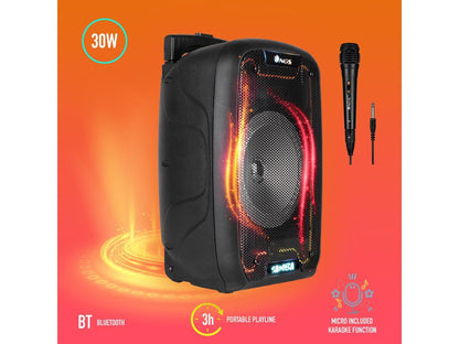 NGS 30W Portable Wireless BT Speaker with Trolley - Wild Samba