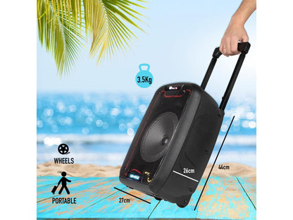 NGS 30W Portable Wireless BT Speaker with Trolley - Wild Samba