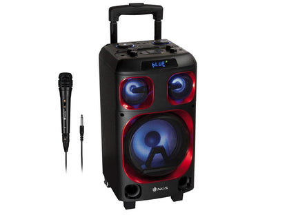 NGS 120W Portable Wireless BT Speaker with 8" Woofer, Microphone & RGB Lights - Wild Ska Zero