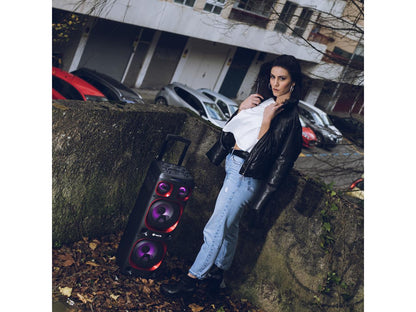 NGS 300W Wireless BT Double 8" Woofer Speaker with Built-in Battery - WildSka1