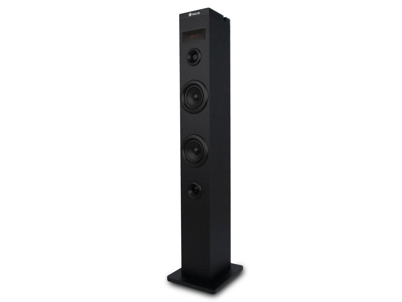 NGS 50W Wireless BT Tower Speaker with Stereo Output and Remote Control, Sky Charm