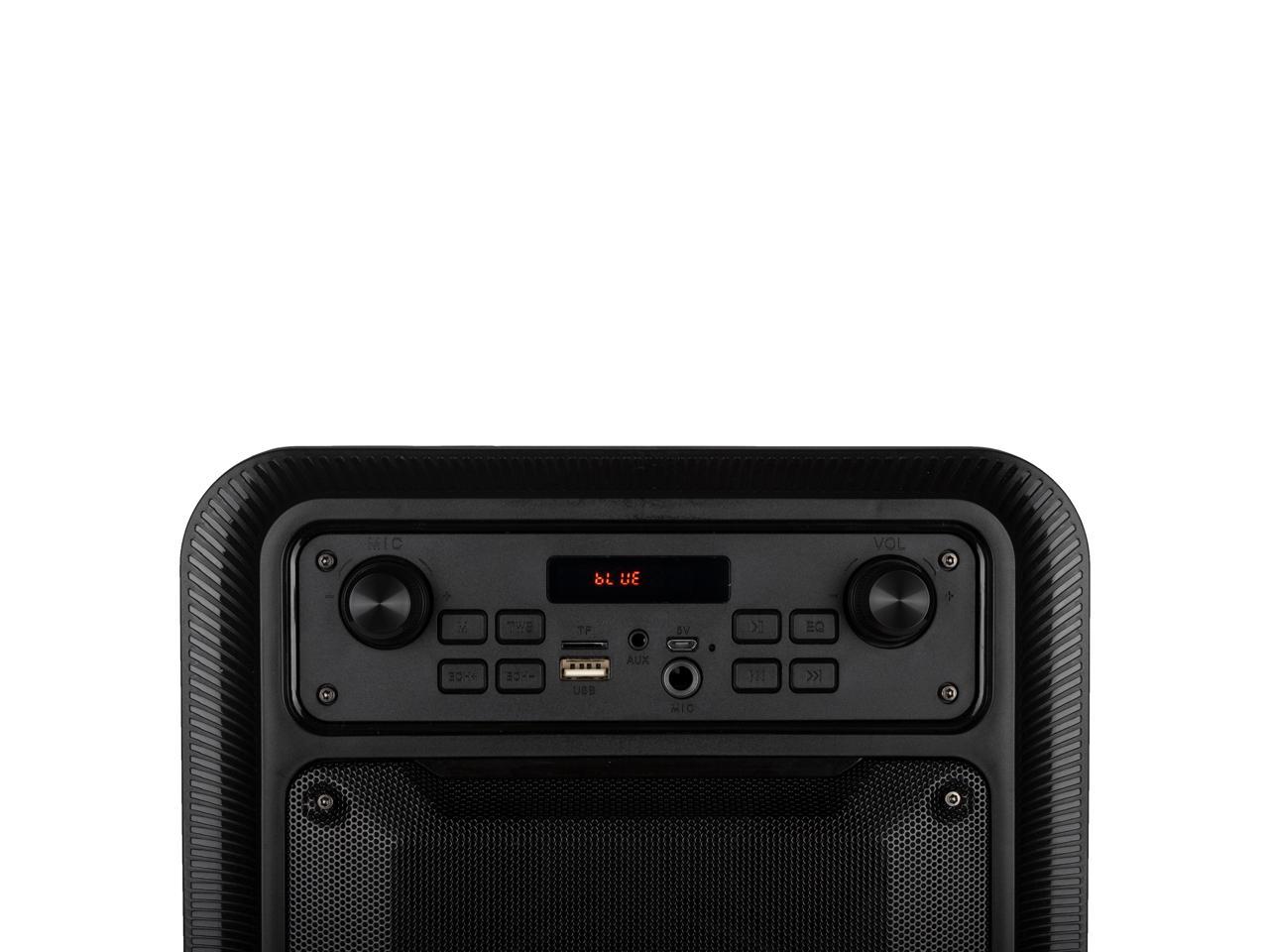 NGS Lingo 20W Portable Wireless BT Speaker with Microphone - Black