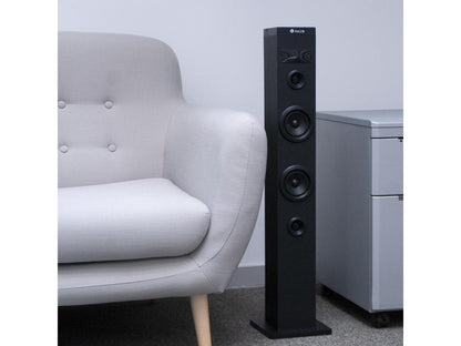 NGS 50W Wireless BT Tower Speaker with Stereo Output and Remote Control, Sky Charm