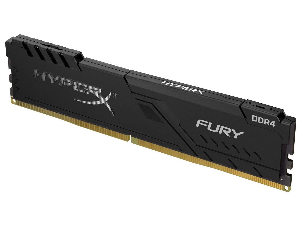 HyperX FURY - DDR4 - 16 GB - DIMM 288-pin - 3733 MHz / PC4-29800 - CL19 - 1.35 V - unbuffered - non-ECC - black