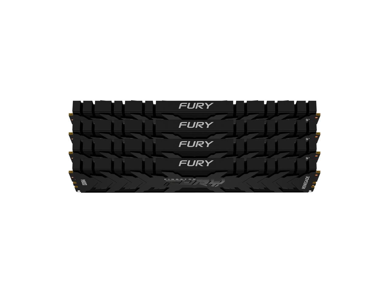 Kingston Fury Renegade 32GB (4 x 8GB) DDR4 3200Mhz Non ECC DIMM Memory Kit KF432C16RBK4/32