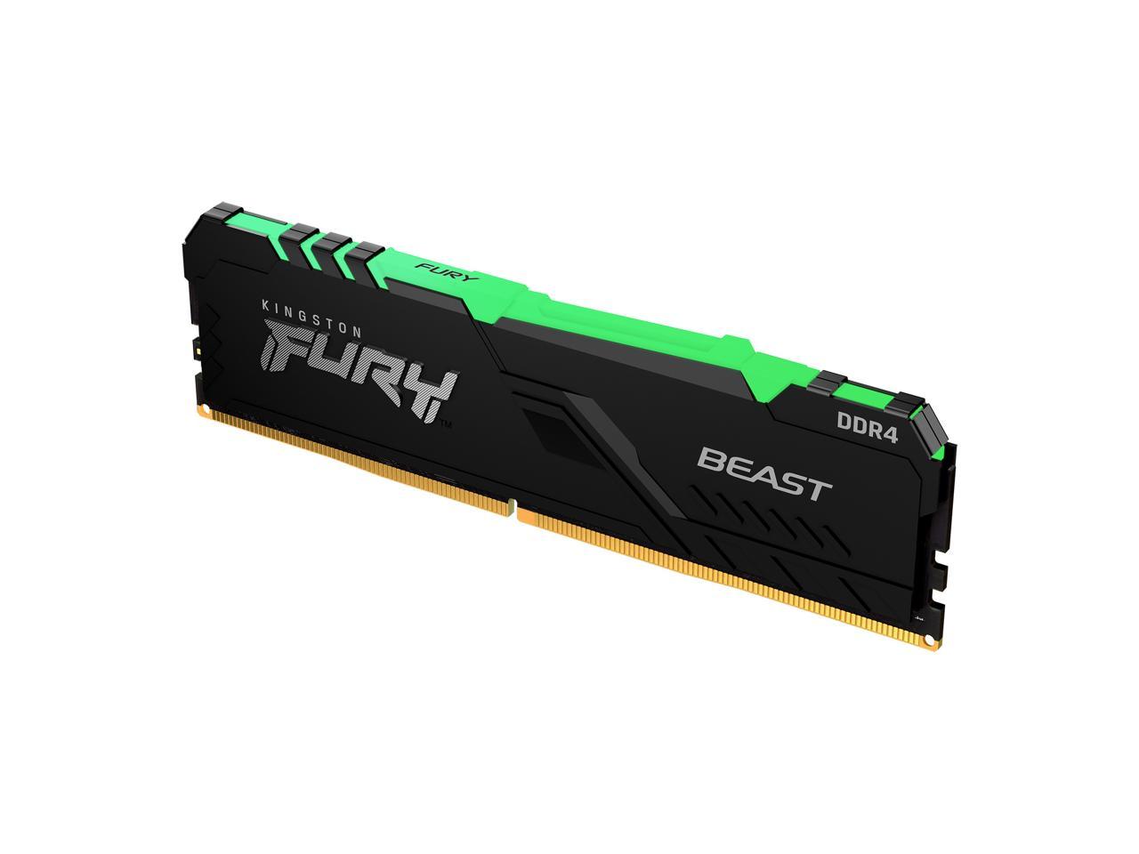 8GB Kingston Fury Beast RGB 3733MHz DDR4 Memory Module (1 x 8GB)