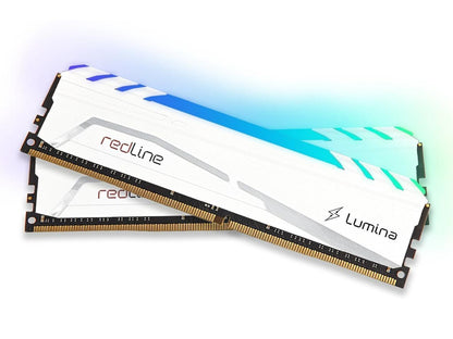 64GB Mushkin Redline Lumina RGB DDR4 3600MHz PC4-28800 CL18 Dual Channel Kit - White