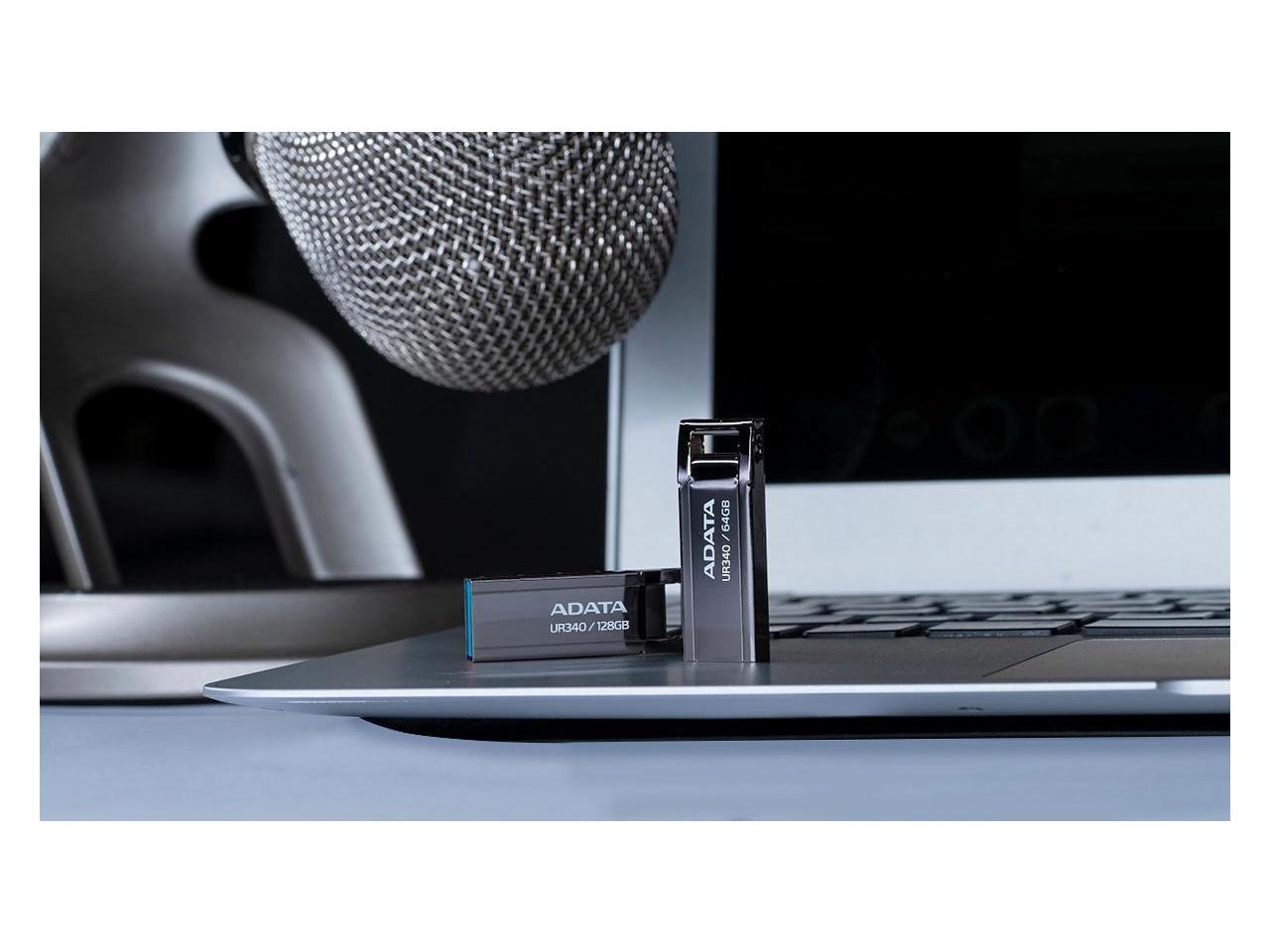 64GB AData Royal UR340 Ultra-Compact USB3.0 (USB3.2) Flash Drive